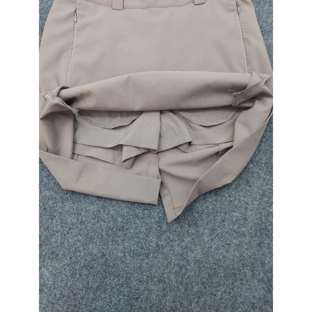 Nike Golf Skort Skirt Womens 2 Beige Tour‎ Performance Logo Stretch Pickleball
